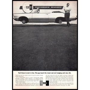 1965 Hurst Performance Parts Custom Wheels Vintage Print Ad Pontiac GTO Wall Art